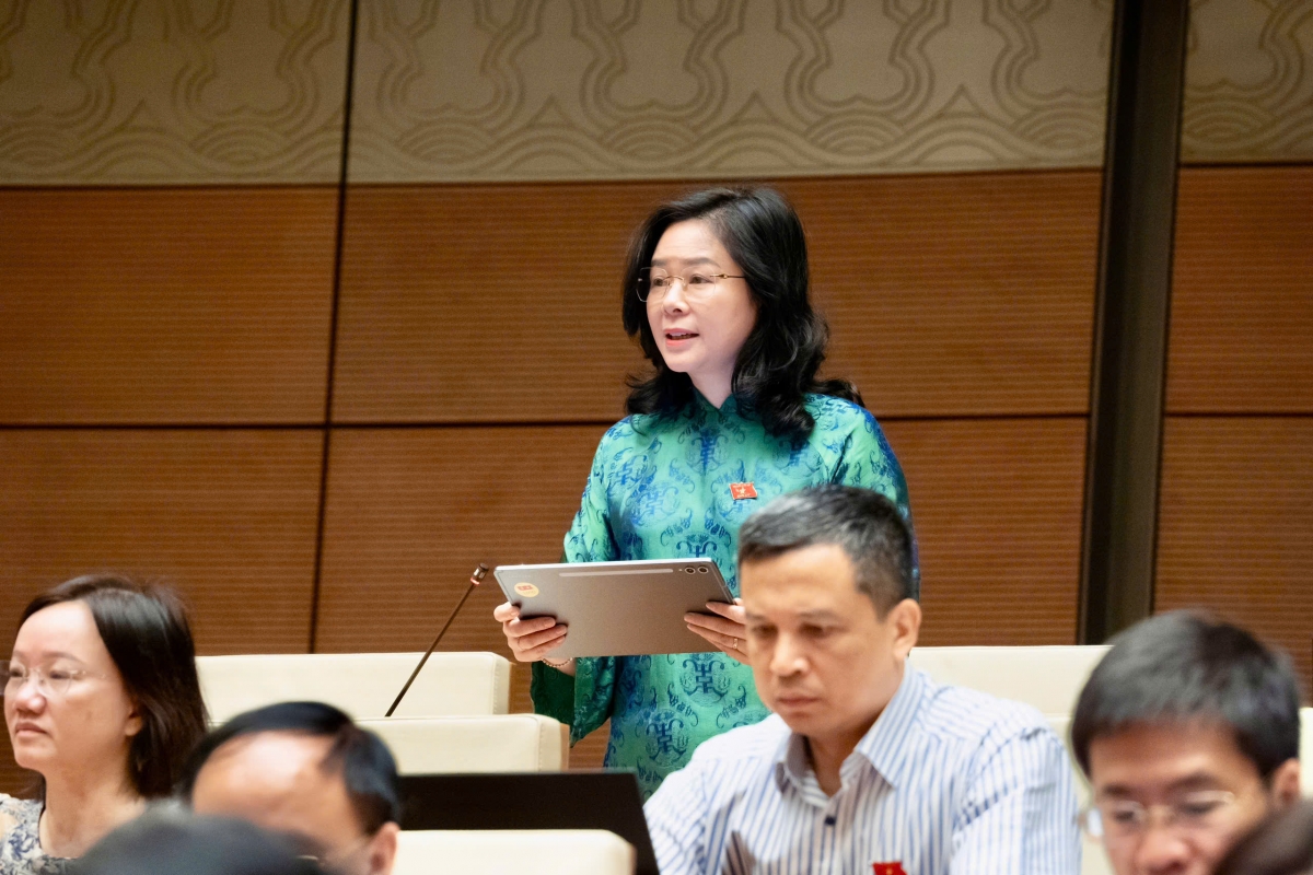 ĐBQH Lê Thị Hoài Chung phát biểu ý kiến sáng ngày 11/8. ĐBQH Lê Thị Hoài Chung phát biểu ý kiến sáng ngày 11/8.