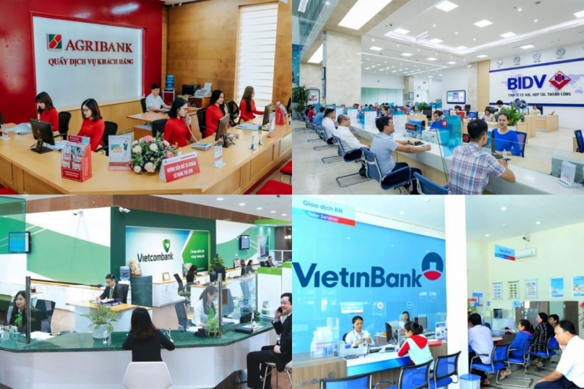 Với vai trò đầu tàu, 4 ngân hàng quốc doanh cam kết các gói tín dụng ưu đãi quy mô lên đến 220.000 tỷ đồng. Ảnh: Nam Khánh. Với vai trò đầu tàu, 4 ngân hàng quốc doanh cam kết các gói tín dụng ưu đãi quy mô lên đến 220.000 tỷ đồng. Ảnh: Nam Khánh.