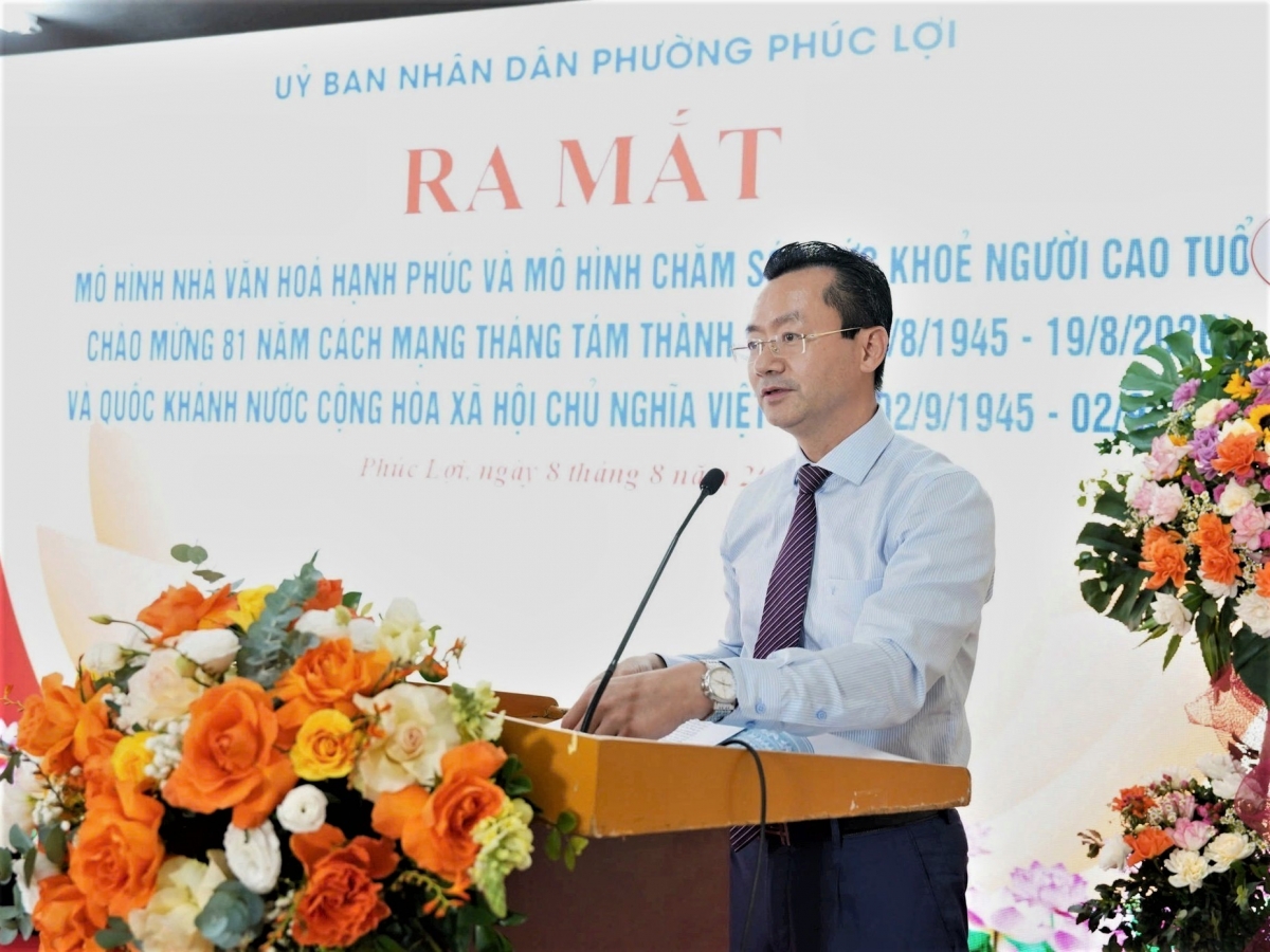 Đồng chí Phạm Xuân Tài, Phó Giám đốc Sở Văn hóa và Thể thao Hà Nội phát biểu