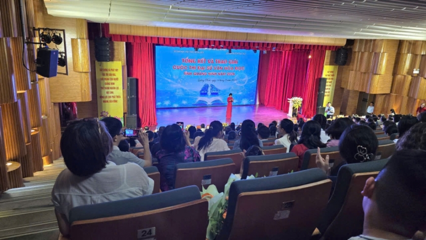 Toàn cảnh buổi tổng kết Cuộc thi Đại sứ Văn hóa đọc tỉnh Quảng Ninh năm 2026 . Toàn cảnh buổi tổng kết Cuộc thi Đại sứ Văn hóa đọc tỉnh Quảng Ninh năm 2026 .