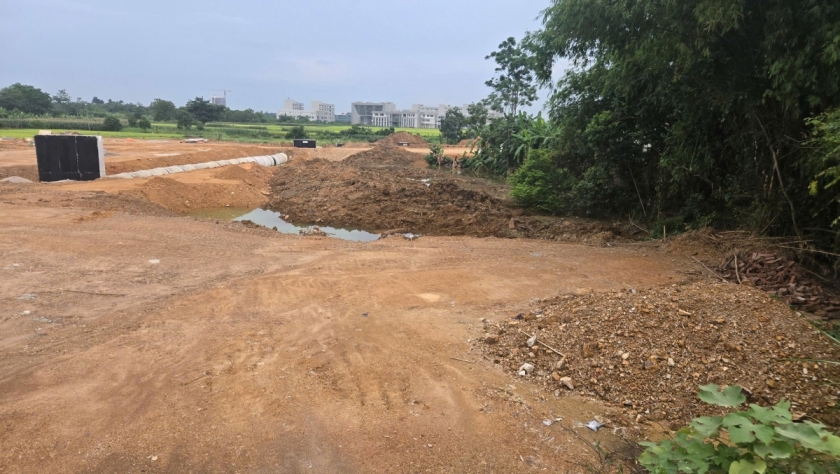 Mảnh đất 893m2 gia đình ông Trường, bà Hà đang tố giác nhóm người “lừa” chiếm đoạt tài sản để nhận bồi thường, hỗ trợ tái định cư khi Nhà nước thu hồi. Công an đang xác minh đơn tố giác liên quan hồ sơ bồi thường đất của người cao tuổi