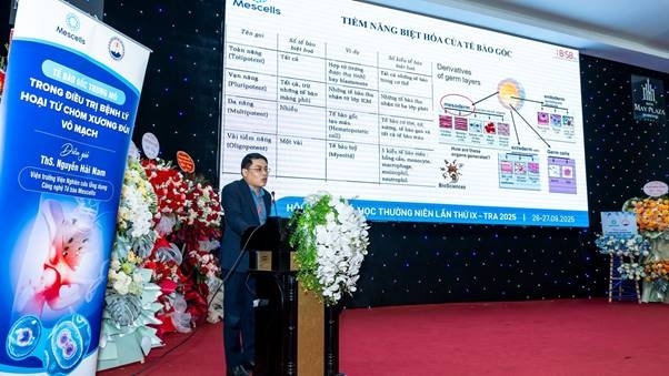 ThS. Nguyễn Hải Nam chia sẻ về tiềm năng ứng dụng tế bào gốc trung mô trong điều trị bệnh lý cơ xương khớp tại Hội nghị Khoa học Thường niên TRA 2025 ThS. Nguyễn Hải Nam chia sẻ về tiềm năng ứng dụng tế bào gốc trung mô trong điều trị bệnh lý cơ xương khớp tại Hội nghị Khoa học Thường niên TRA 2025