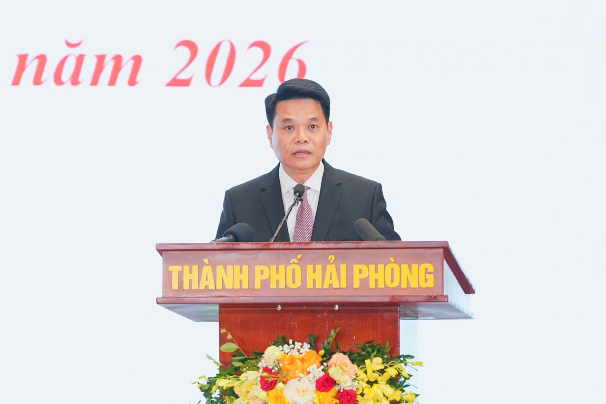 Bí thư Thành ủy Lê Ngọc Châu phát biểu tại buổi Lễ.