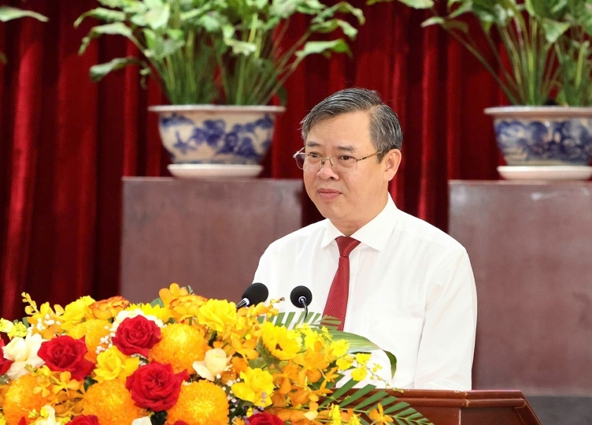 Đồng chí Trương Cảnh Tuyên, Phó Bí thư Thành ủy, Chủ tịch Ủy ban nhân dân TP. Cần Thơ phát biểu tại buổi họp mặt Đồng chí Trương Cảnh Tuyên, Phó Bí thư Thành ủy, Chủ tịch Ủy ban nhân dân TP. Cần Thơ phát biểu tại buổi họp mặt