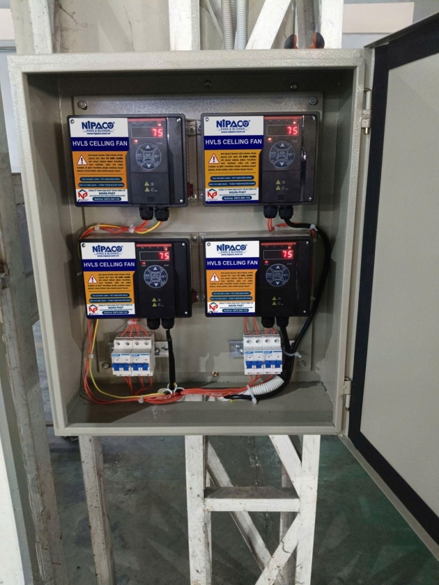 Quạt trần công nghiệp HVLS Nipaco Nghĩa Phát: Đột phá làm mát không gian rộng, tối ưu chi phí vận hành Quạt trần công nghiệp HVLS Nipaco Nghĩa Phát: Đột phá làm mát không gian rộng, tối ưu chi phí vận hành