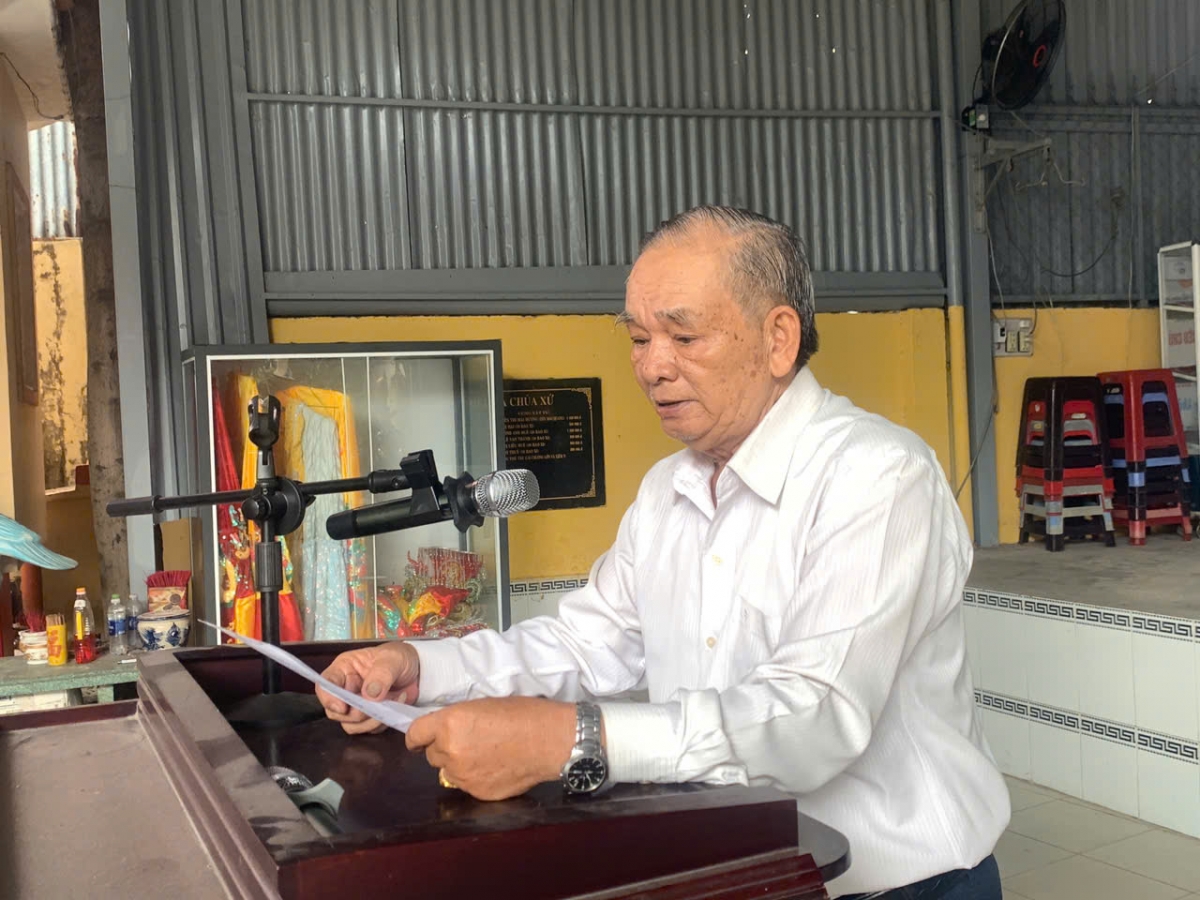 ông Lê Trung Thảo phát biểu 