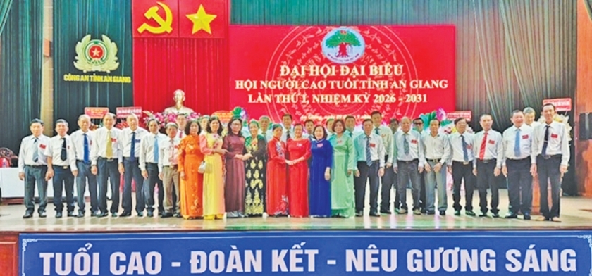 Ban Chấp hành Hội NCT tỉnh An Giang khóa I, nhiệm kỳ 2026-2031, ra mắt Đại hội. Ban Chấp hành Hội NCT tỉnh An Giang khóa I, nhiệm kỳ 2026-2031, ra mắt Đại hội.