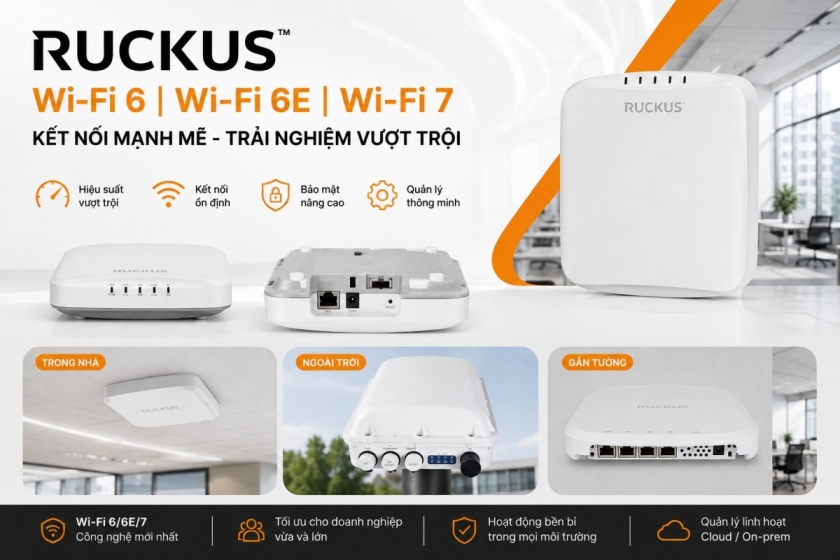 Wifi Ruckus chính hãng phù hợp cho mọi môi trường