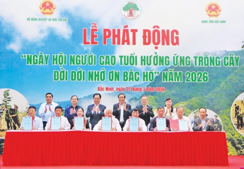 Hội NCT Việt Nam, Bộ Nông nghiệp và Môi trường, tỉnh Bắc Ninh, Tập đoàn CT.Group phối hợp tổ chức “Ngày hội NCT hưởng ứng trồng cây đời đời nhớ ơn Bác Hồ” năm 2026.