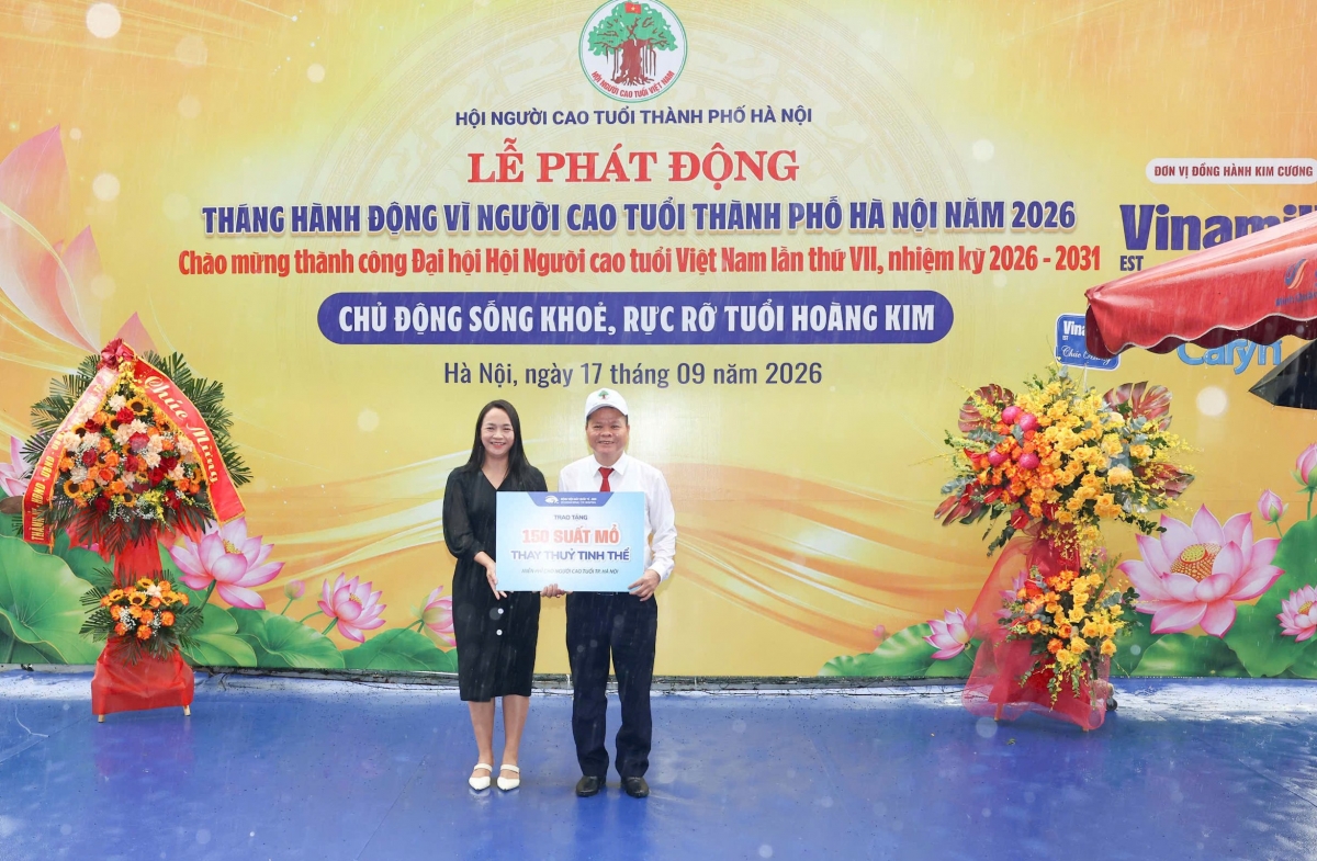 Bệnh viện Mắt quốc tế DND trao 150 suất mổ thủy tinh thể miễn phí cho NCT TP Hà Nội Bệnh viện Mắt quốc tế DND trao 150 suất mổ thủy tinh thể miễn phí cho NCT TP Hà Nội