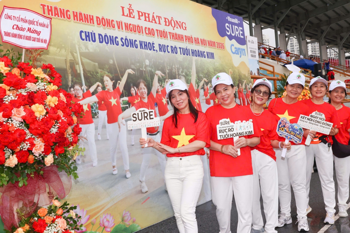 Hà Nội: Hơn 2.000 NCT lan tỏa thông điệp chủ động sống khỏe, rực rỡ tuổi hoàng kim