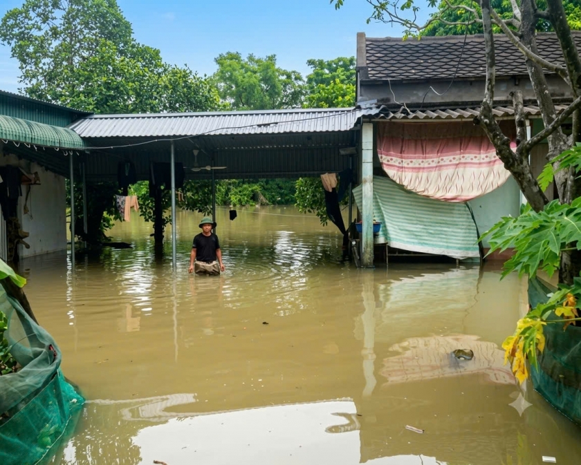 Mưa lũ khiến hàng nghìn nhà dân bị ngập lụt ở Thanh Hóa Mưa lũ khiến hàng nghìn nhà dân bị ngập lụt ở Thanh Hóa