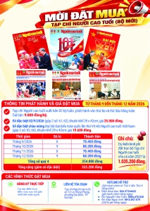 Mời đặt mua Tạp chí Người cao tuổi và tham khảo giá phát hành Tạp chí Người cao tuổi năm 2027