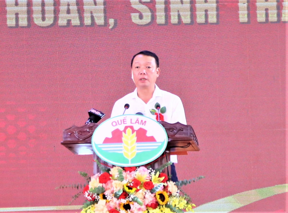 Chủ tịch UBND tỉnh Hà Tĩnh Phan Thiên Định phát biểu Chủ tịch UBND tỉnh Hà Tĩnh Phan Thiên Định phát biểu