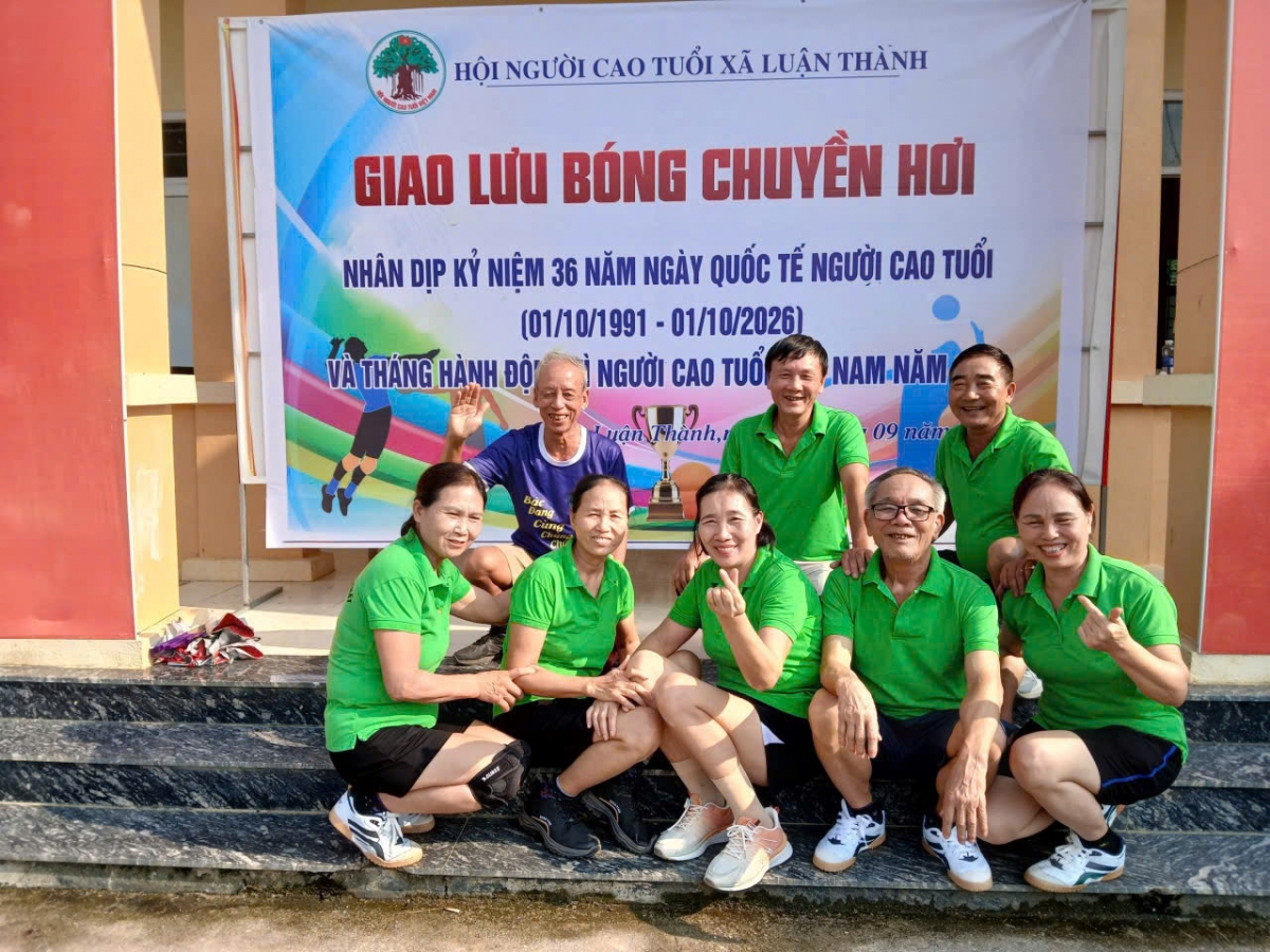 Xã Luận Thành, tỉnh Thanh Hóa: Sôi nổi sân chơi bóng chuyền hơi NCT