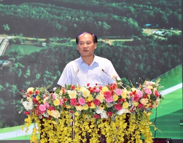 Ông Nguyễn Chí Công, Phó Giám đốc Sở Văn hóa, Thể thao và Du lịch, phát biểu tại lễ bế mạc