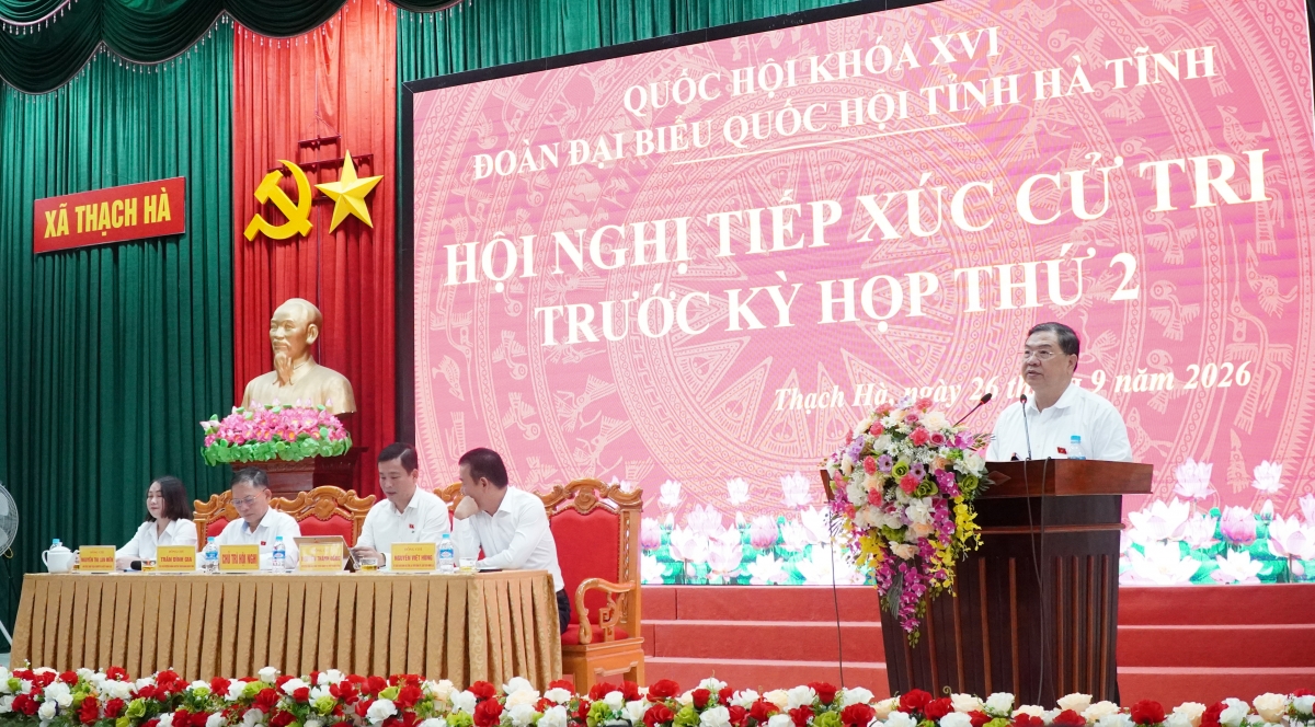 Đồng chí Phó Thủ tướng Thường trực Chính phủ đề nghị Hà Tĩnh nói chung và các địa phương nói riêng cần tiếp tục chủ động, quyết liệt trong chỉ đạo, điều hành, bám sát tình hình, kịp thời tháo gỡ khó khăn, vướng mắc, phấn đấu hoàn thành cao nhất các mục tiêu năm 2026 Đồng chí Phó Thủ tướng Thường trực Chính phủ đề nghị Hà Tĩnh nói chung và các địa phương nói riêng cần tiếp tục chủ động, quyết liệt trong chỉ đạo, điều hành, bám sát tình hình, kịp thời tháo gỡ khó khăn, vướng mắc, phấn đấu hoàn thành cao nhất các mục tiêu năm 2026