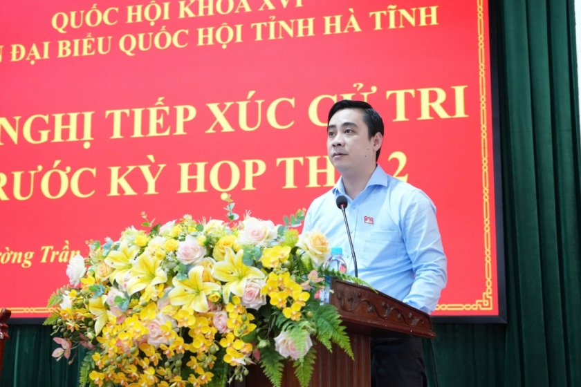 Giám đốc Sở KH&CN Lê Thành Đông thông tin đến cử tri về dự kiến nội dung, chương trình Kỳ họp thứ 2, Quốc hội khóa XVI.