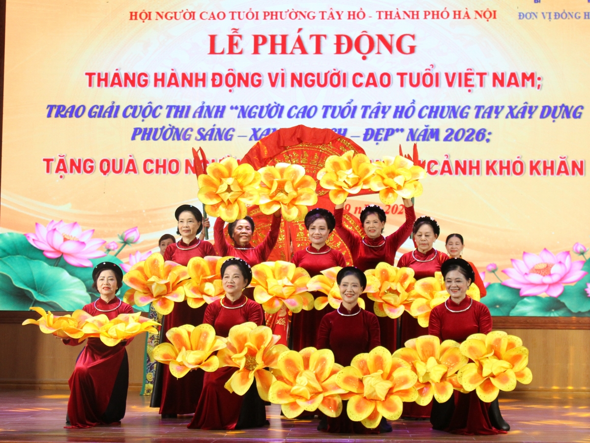 Tiết mục văn nghệ chào mừng Lễ phát động Tháng hành động vì Người cao tuỏi năm 2026 Tiết mục văn nghệ chào mừng Lễ phát động Tháng hành động vì Người cao tuỏi năm 2026