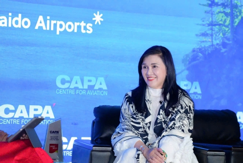 Bà Hồ Ngọc Yến Phương, Phó Chủ tịch HĐQT kiêm CFO Tập đoàn Vietjet, chia sẻ chiến lược tăng trưởng và hội nhập chuỗi giá trị hàng không toàn cầu tại CAPA Airline Leader Summit Asia 2026 ở Hokkaido, Nhật Bản Bà Hồ Ngọc Yến Phương, Phó Chủ tịch HĐQT kiêm CFO Tập đoàn Vietjet, chia sẻ chiến lược tăng trưởng và hội nhập chuỗi giá trị hàng không toàn cầu tại CAPA Airline Leader Summit Asia 2026 ở Hokkaido, Nhật Bản