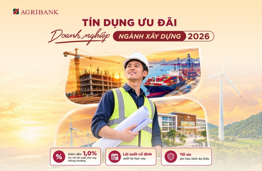 Agribank dành nguồn vốn ưu đãi cho các doanh nghiệp xây dựng Agribank dành nguồn vốn ưu đãi cho các doanh nghiệp xây dựng