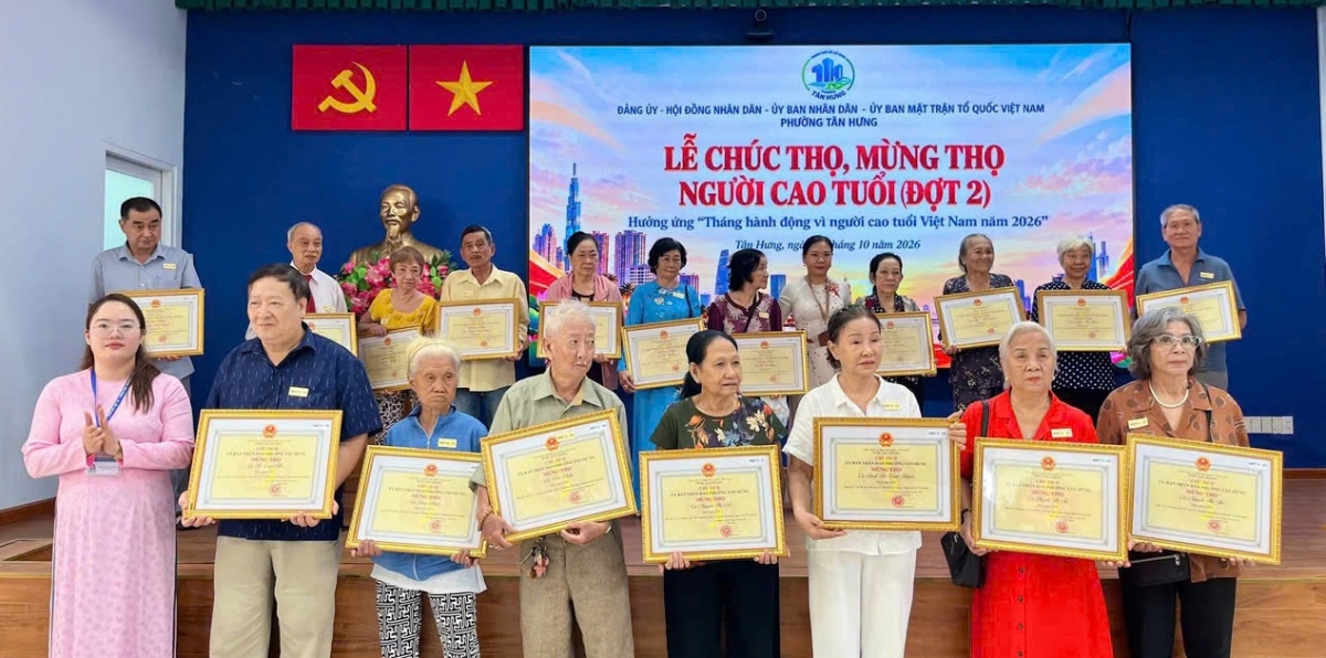 Trang trọng chúc thọ, mừng thọ người cao tuổi năm 2026