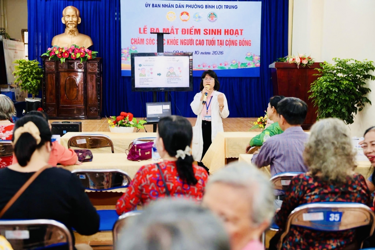 Điểm sinh hoạt - chăm sóc sức khỏe người cao tuổi phường Bình Lợi Trung – Nơi kết hợp chăm sóc sức khoẻ toàn diện và kết nối cộng đồng nhân văn