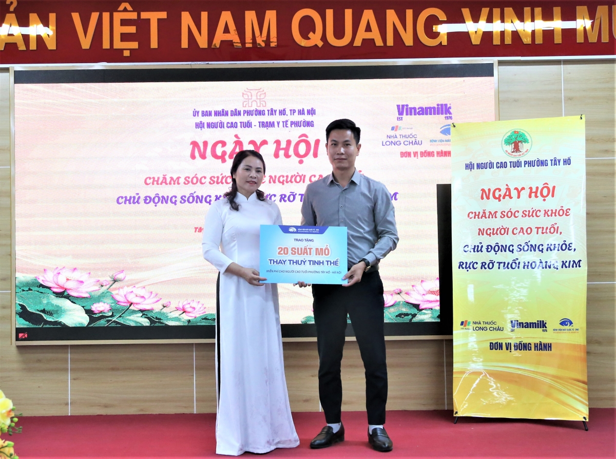 Bệnh viện Mắt Quốc tế DND tặng 20 suất mổ thay thủy tinh thể miễn phí cho NCT hoàn cảnh khó khăn Bệnh viện Mắt Quốc tế DND tặng 20 suất mổ thay thủy tinh thể miễn phí cho NCT hoàn cảnh khó khăn