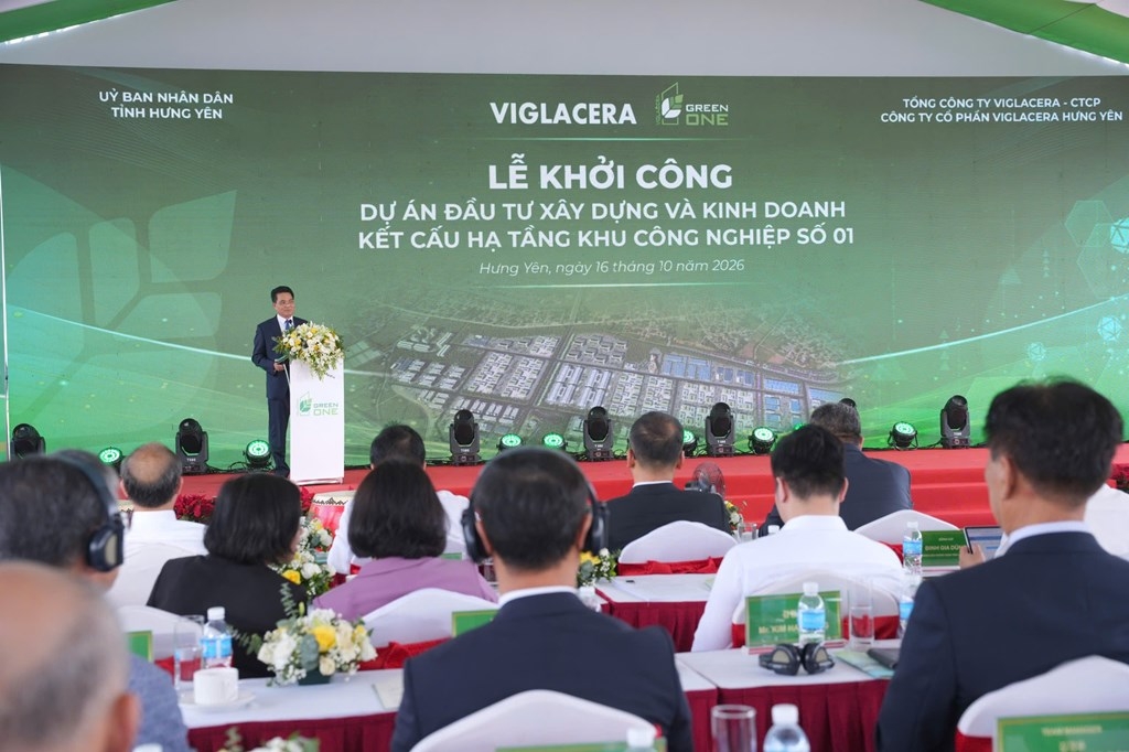Hưng Yên khởi công khu công nghiệp Green One, hướng tới hệ sinh thái công nghệ cao