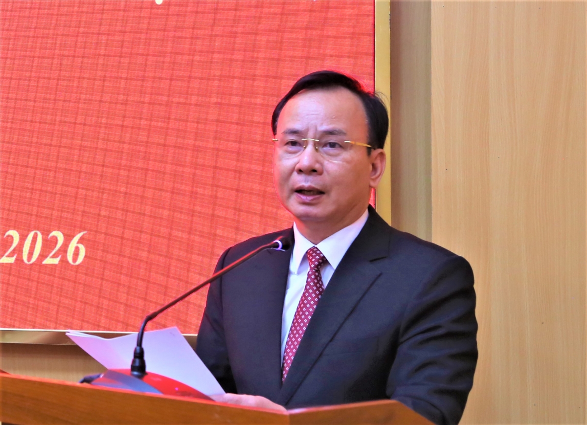 Ông Nguyễn Lam, Phó Chủ tịch Trung ương Hội NCT Việt Nam phát biểu