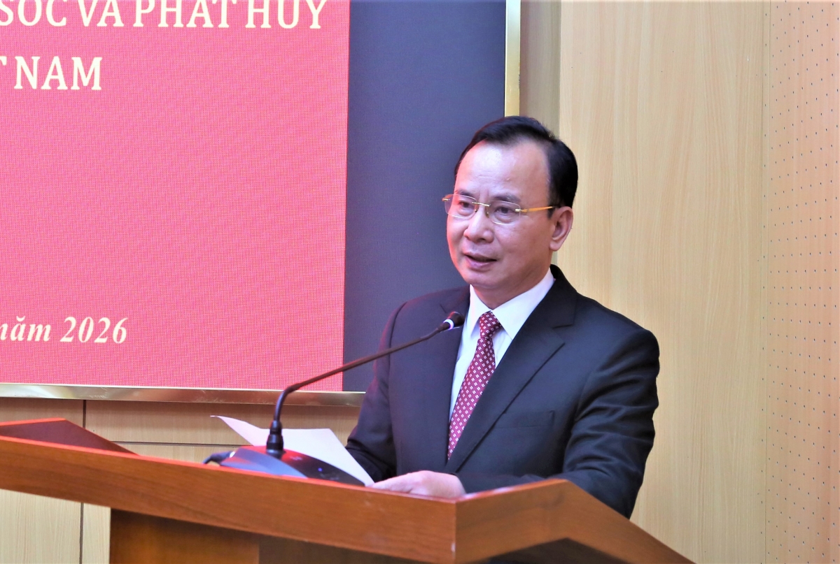 Phó Chủ tịch Nguyễn Lam phát biểu