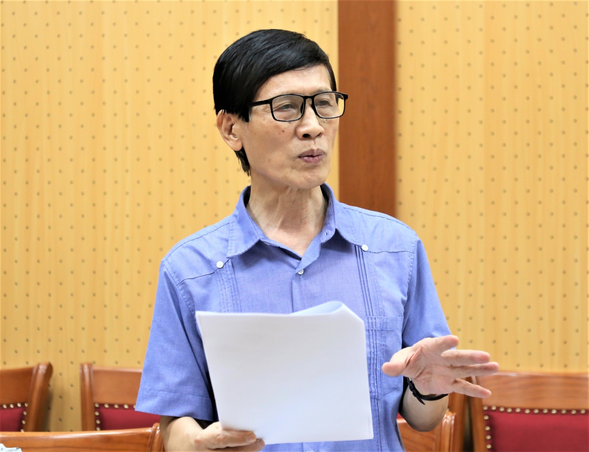 Lãnh đạo Ban Chăm sóc NCT báo cáo kết quả chương trình