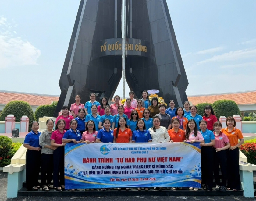Đoàn Cụm thi đua số 2 Hội Liên hiệp Phụ nữ TP Hồ Chí Minh đến dâng hương, viếng Nghĩa trang Rừng Sát Cần Giờ TP Hồ Chí Minh Đoàn Cụm thi đua số 2 Hội Liên hiệp Phụ nữ TP Hồ Chí Minh đến dâng hương, viếng Nghĩa trang Rừng Sát Cần Giờ TP Hồ Chí Minh