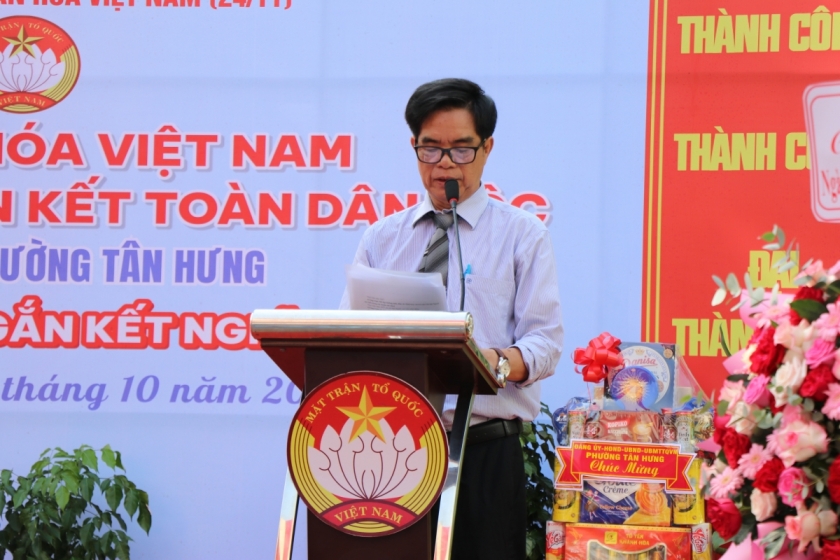 Ông Nguyễn Ngọc Thông, Chi ủy viên, Trưởng Ban Công tác Mặt trận khu phố 28 Ông Nguyễn Ngọc Thông, Chi ủy viên, Trưởng Ban Công tác Mặt trận khu phố 28