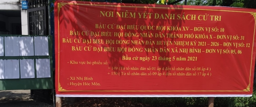 Xã Nhị Bình, huyện Hóc Môn, TP Hồ Chí Minh: Tưng bừng đón ngày bầu cử
