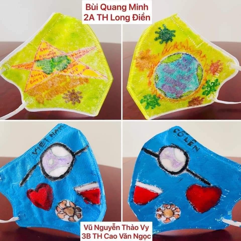 Bà Rịa –Vũng Tàu: Thiếu nhi vẽ tranh tuyên truyền phòng chống COVID-19