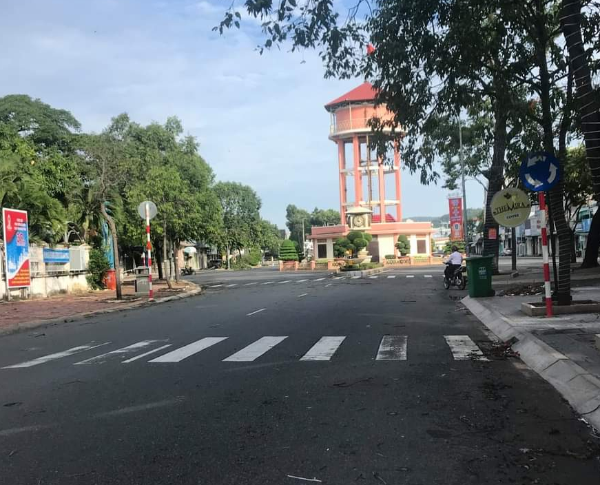 Đường phố thành phố Bà Rịa những ngày đầu ngày thực hiện Chỉ thị 16