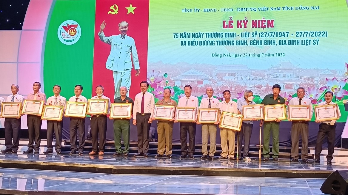 Tỉnh Đồng Nai: Biểu dương thương binh, bệnh binh, gia đình liệt sĩ tiêu biểu