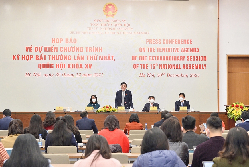 Quốc hội khai mạc kỳ họp bất thường lần thứ nhất, xem xét, quyết định 4 vấn đề quan trọng, cấp bách