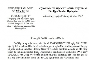 Sở Xây dựng Lâm Đồng đề nghị xử phạt Công ty Phương Nam