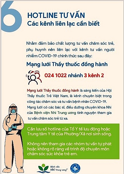 Bệnh viện Nhi Trung ương hướng dẫn chăm sóc trẻ F0 tại nhà