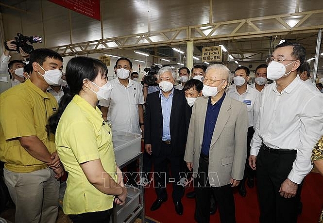 Tổng Bí thư Nguyễn Phú Trọng thăm, làm việc tại tỉnh Hòa Bình