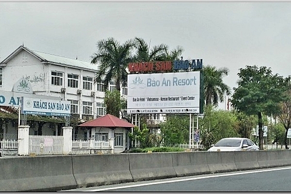 Khách sạn Bảo An, nơi phát hiện vật liệu nổ giống bom. Ảnh: Vietnamnet