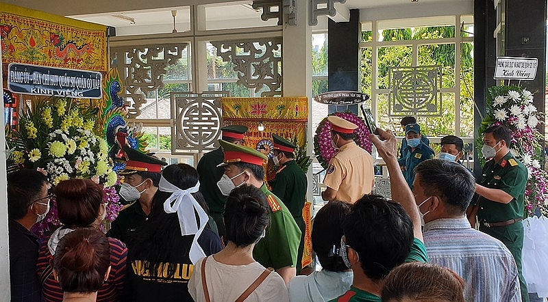 Tang lễ anh N.T.H. Ảnh: PLO