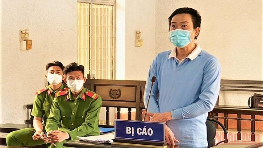 Bị cáo Dương Ngọc Đức tại phiên tòa.