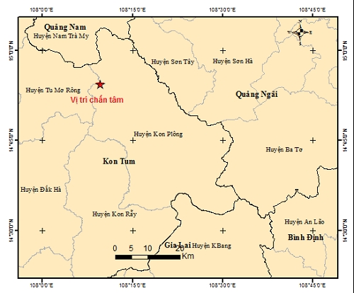 Họp khẩn ứng phó với tình trạng động đất liên tiếp ở Kon Tum