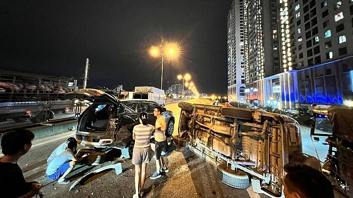 Hiện trường vụ tai nạn. Ảnh: ATGT