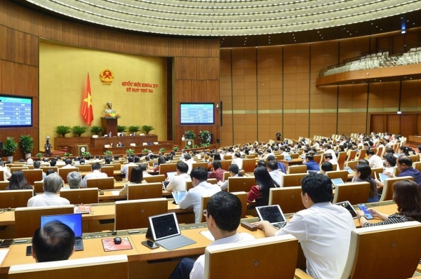 Ngày 15/6, Quốc hội biểu quyết thông qua các Luật: Điện ảnh; Thi đua, khen thưởng; thảo luận dự án Luật: Dầu khí; Tần số vô tuyến điện