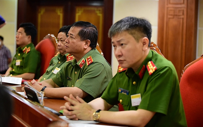 Các đại biểu Công an tham dự hội nghị.