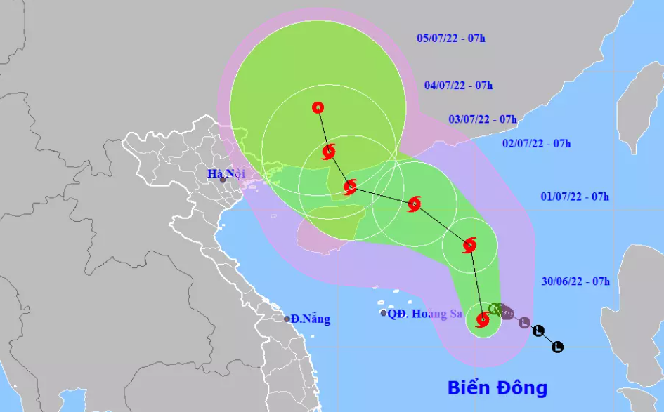 Bão số 1 hình thành trên Biển Đông, miền Bắc mưa to